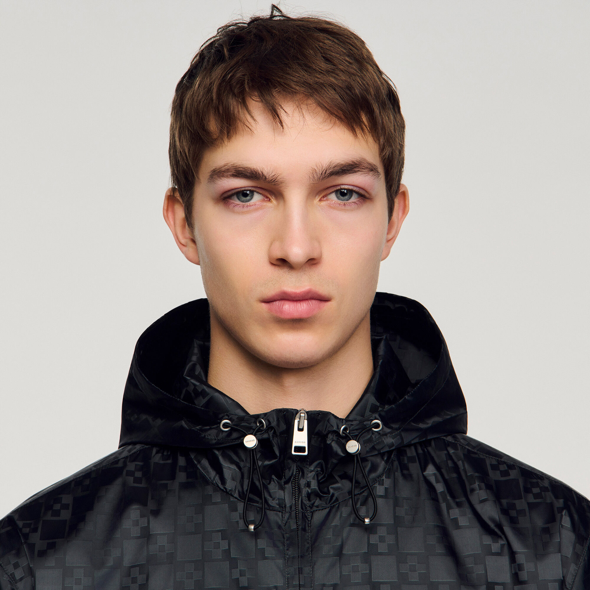 Nylon-Blouson mit &bdquo;Square Cross&ldquo;