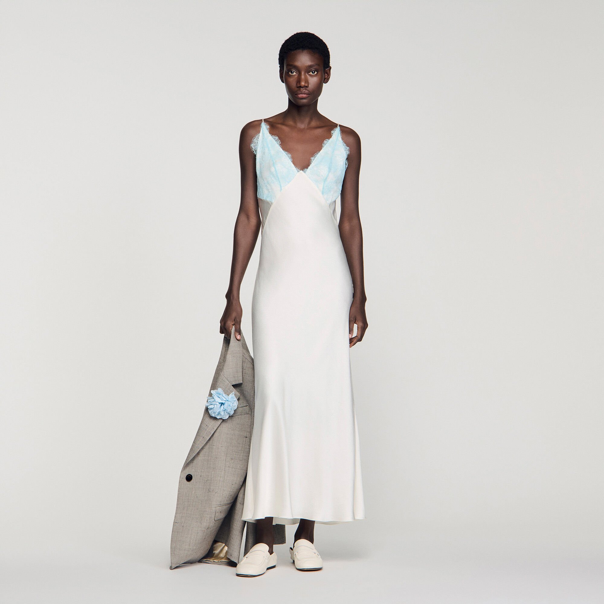 Langes Lingeriekleid