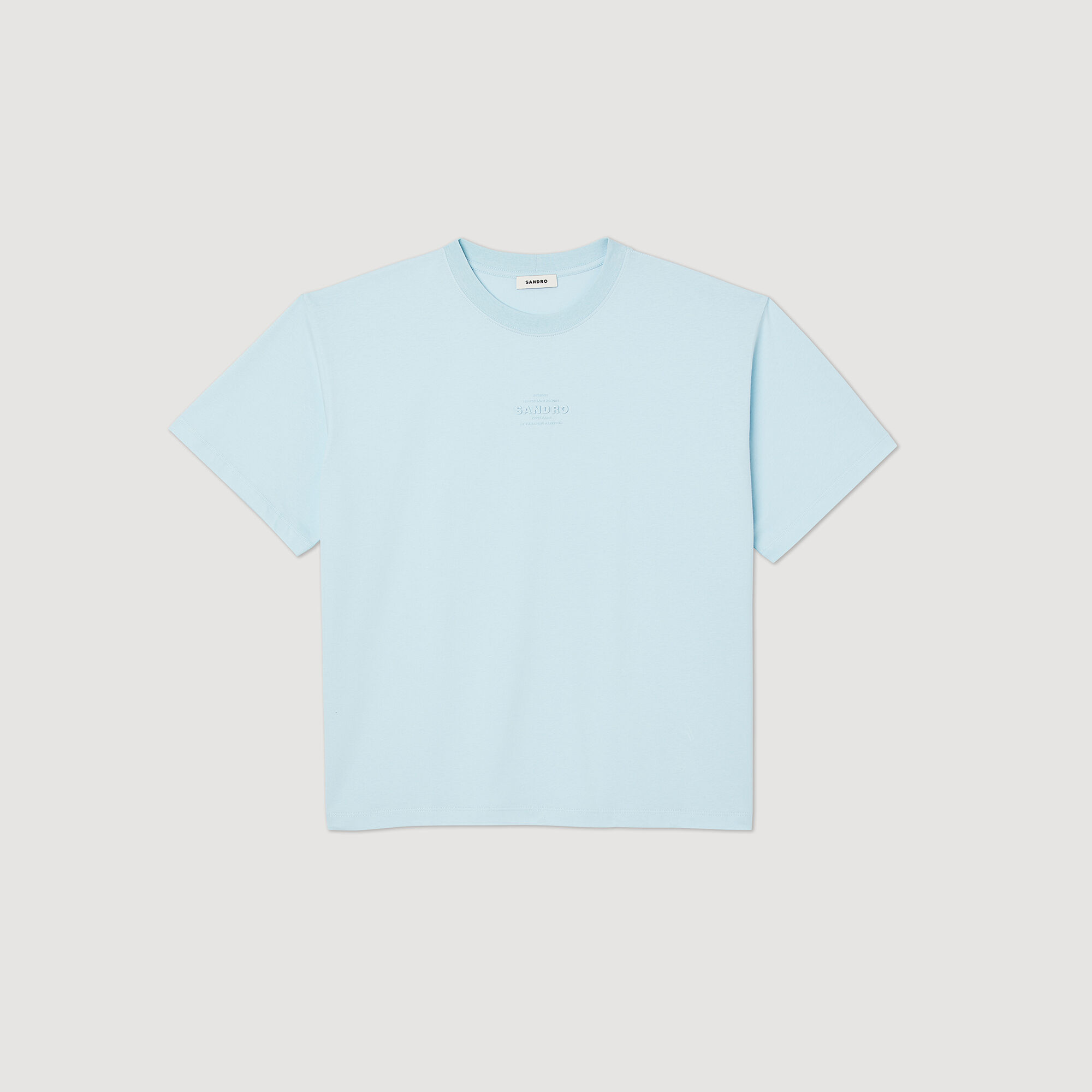T-Shirt mit Logo aus Gummi