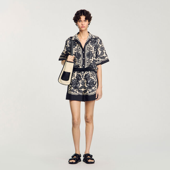 Shorts mit Blumenprint