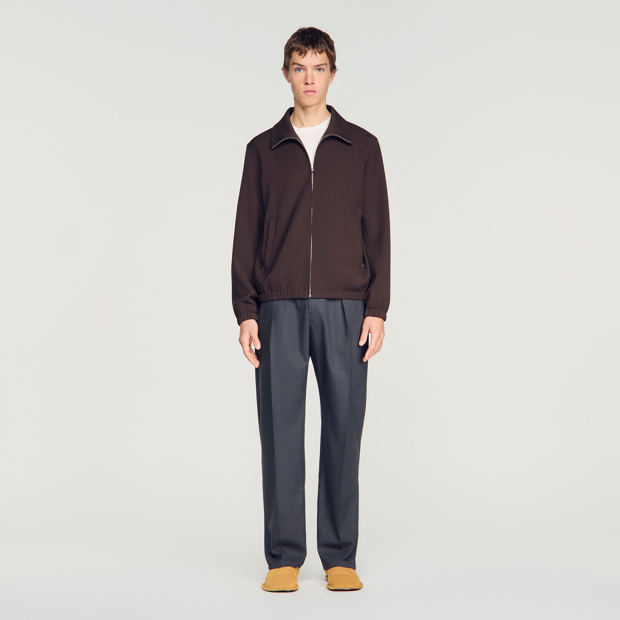 Wollblouson mit Rei&szlig;verschluss - Herren | Sandro