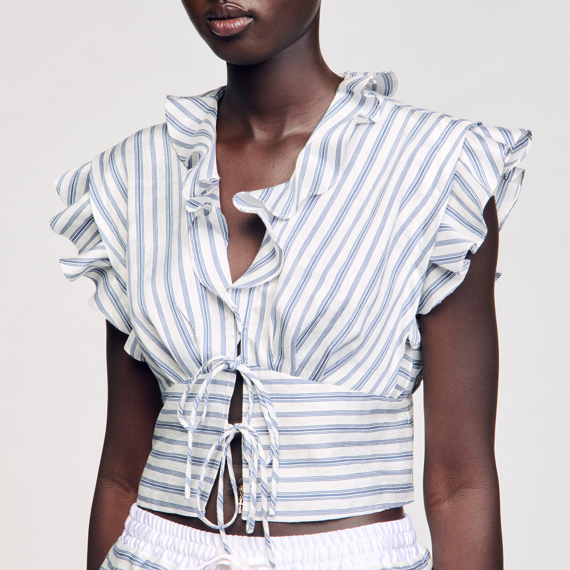 Kurzes gestreiftes Top