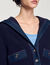 Cardigan mit Denim-Details