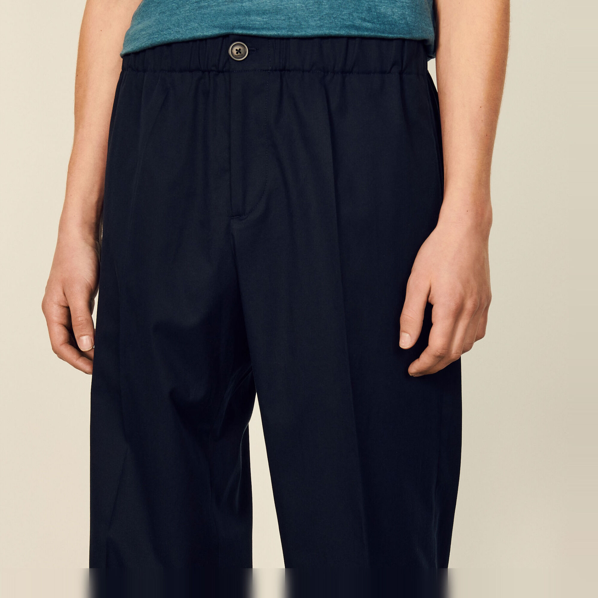 Weite Hose aus Bio-Baumwolle