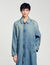 Langer Mantel aus Jeansstoff