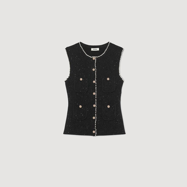 Weste aus dekorativem Tweed