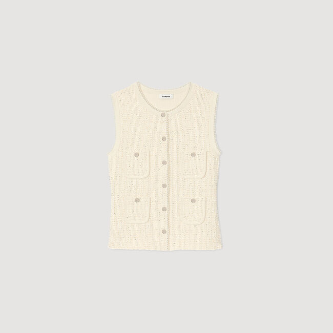 Weste aus dekorativem Tweed