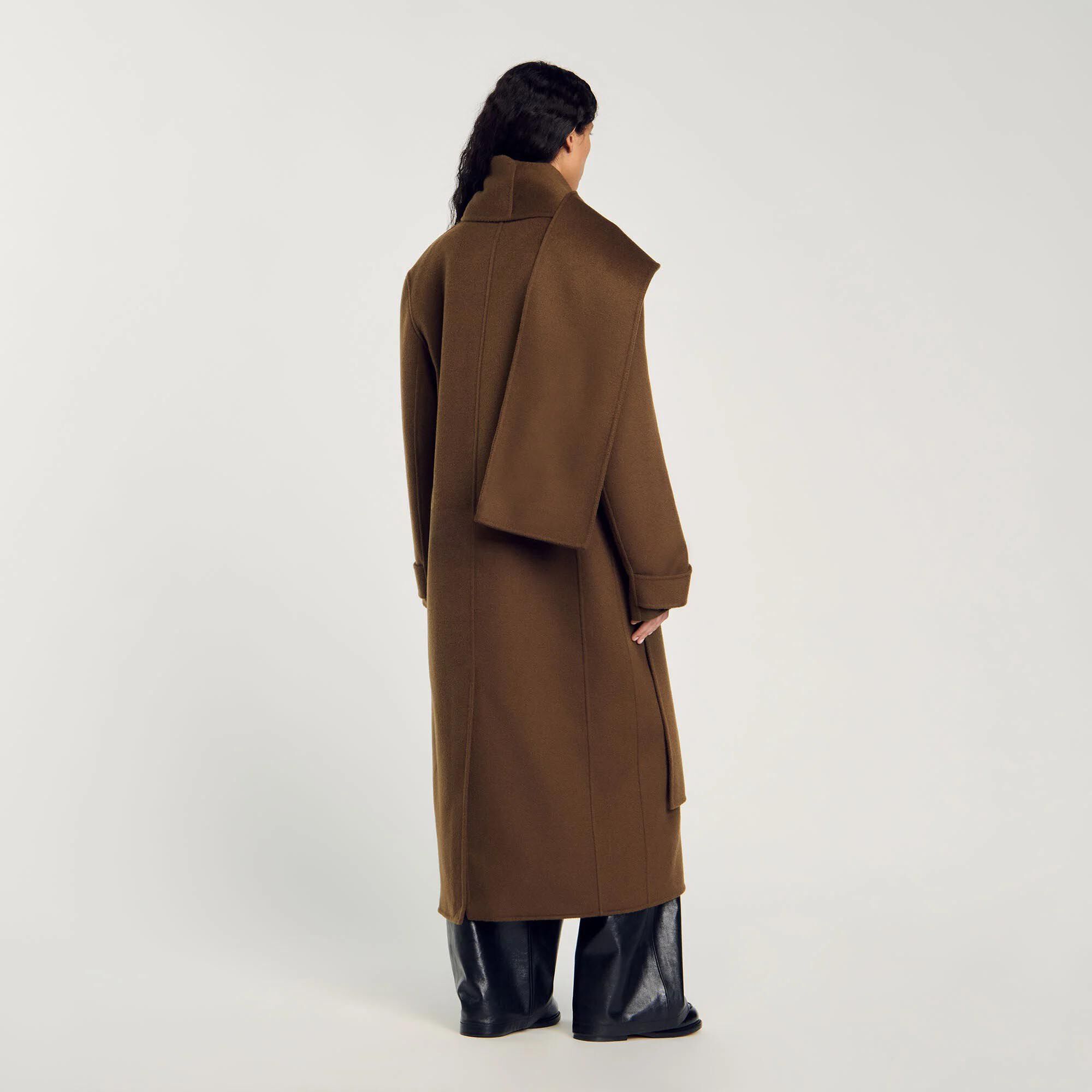 Oversize-Wollmantel