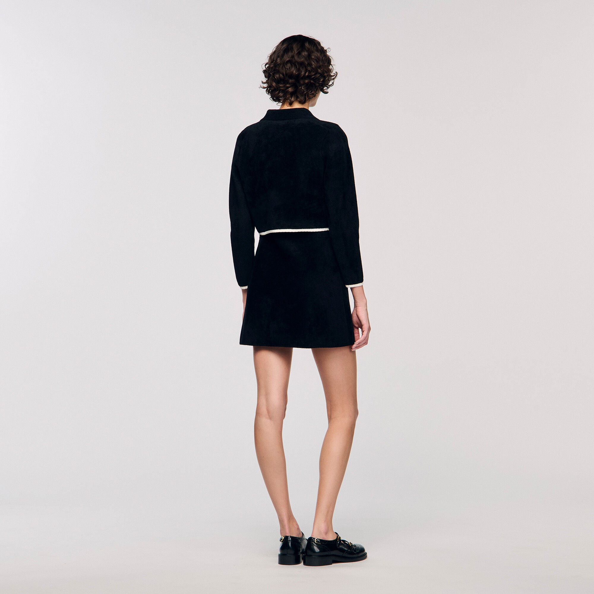 Zweifarbiger Hemd-Cardigan