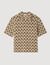 Cardiganhemd mit Seil-Jacquard