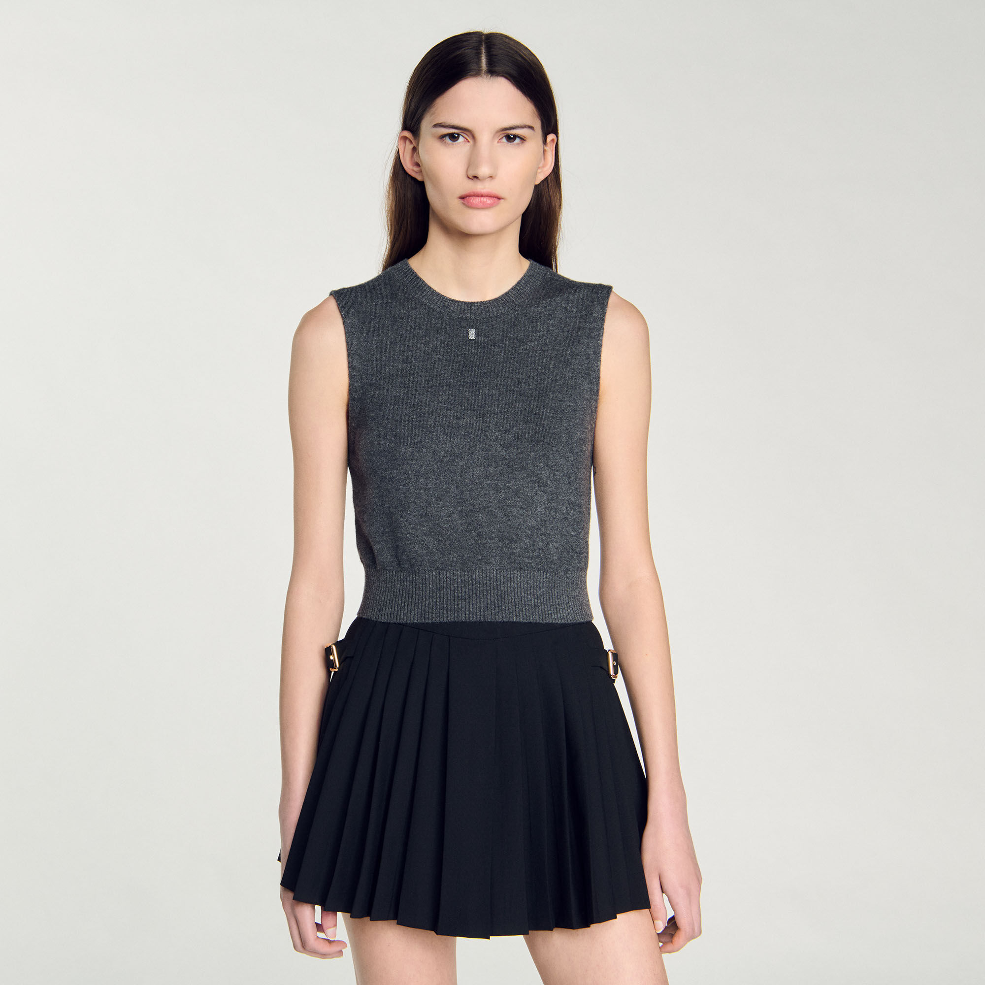 Ärmelloser Pullover
