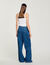 Weite Jeans mit Strassbesatz