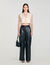 Kurzes Satin-Top