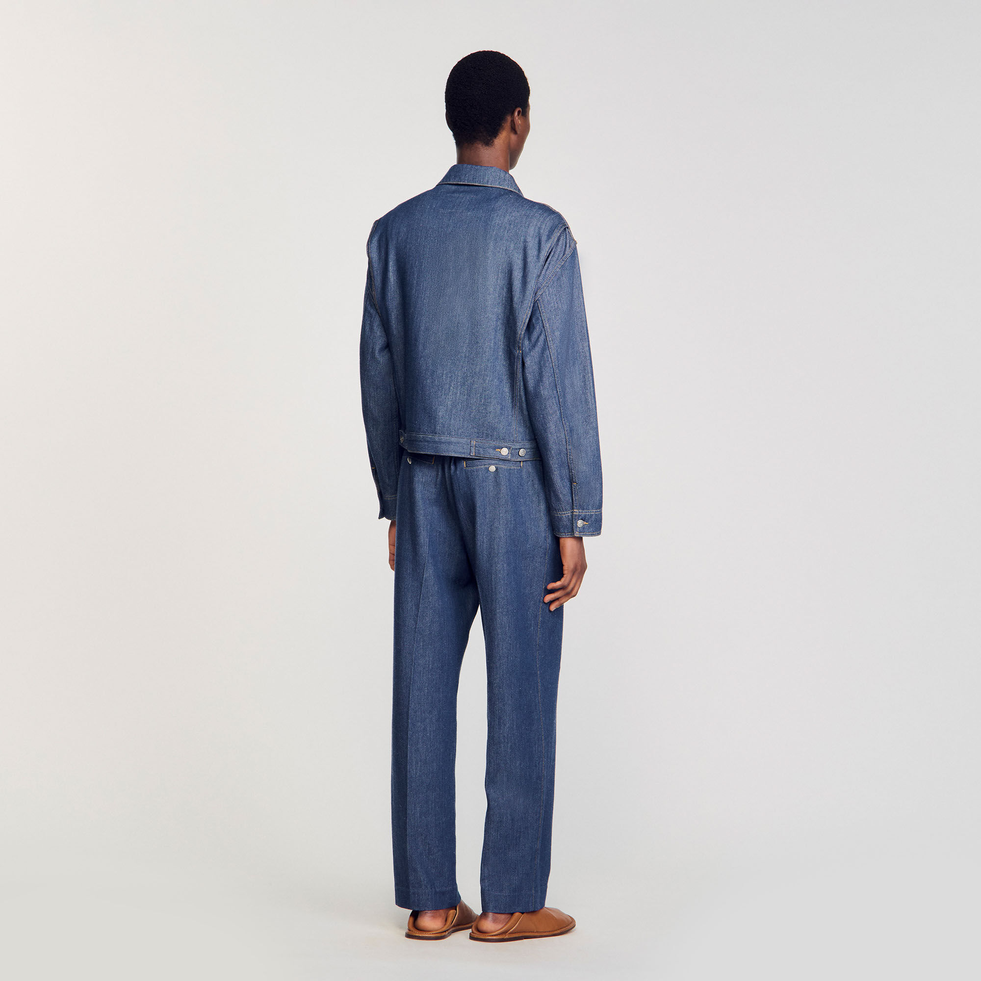 Blouson aus Chambray