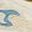 Blau/Ecru