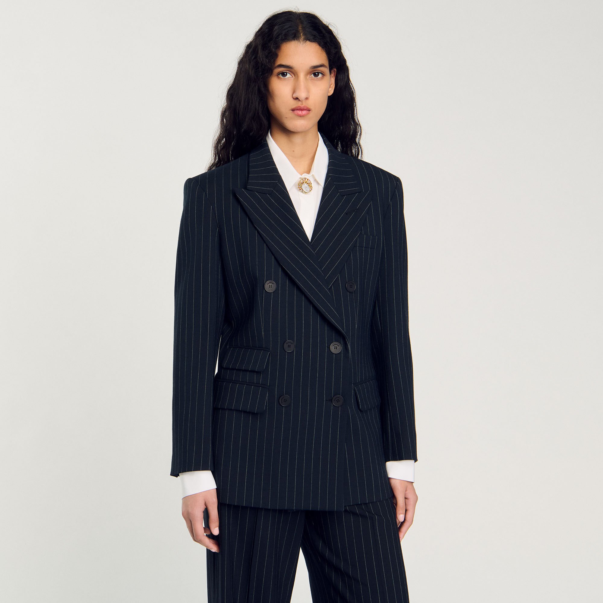 Gestreifter Blazer