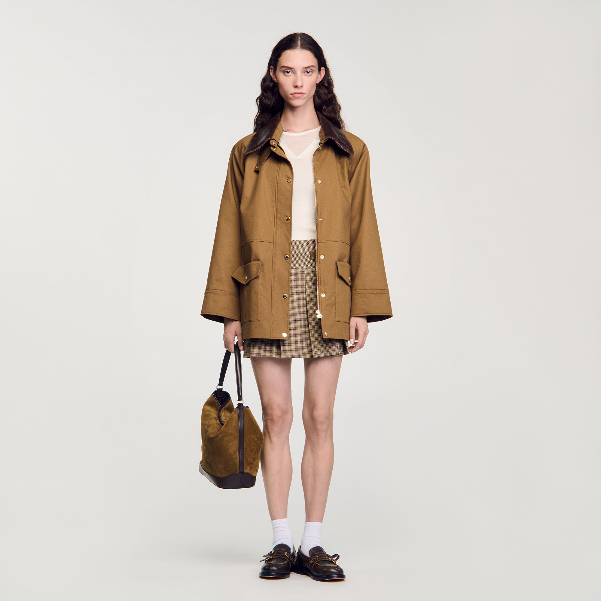 Beige Mantel fur Damen Sandro Paris