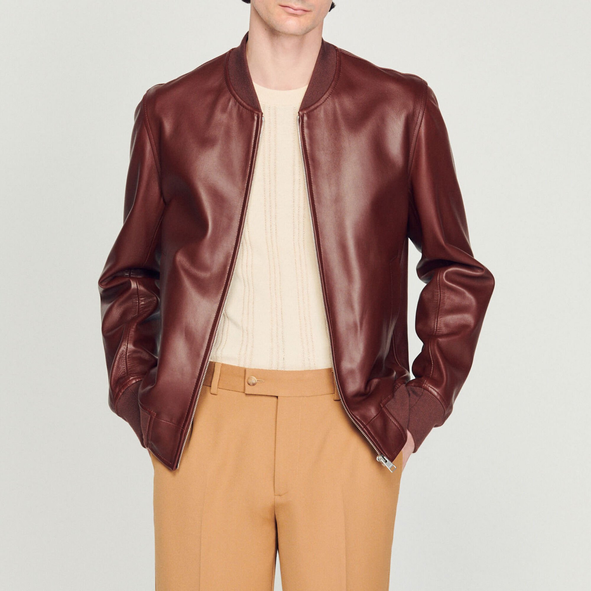 Blouson aus Leder