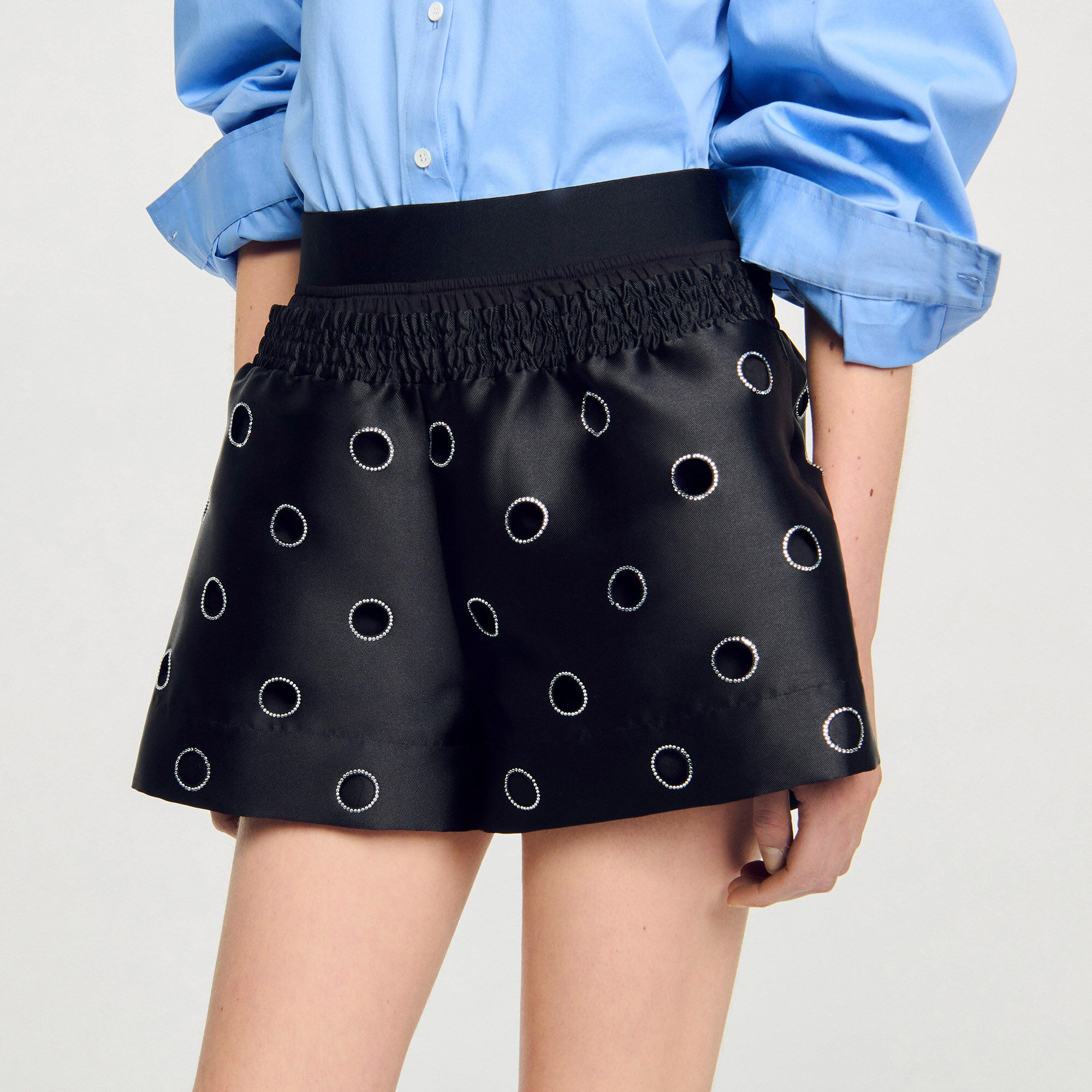 Shorts mit Strass
