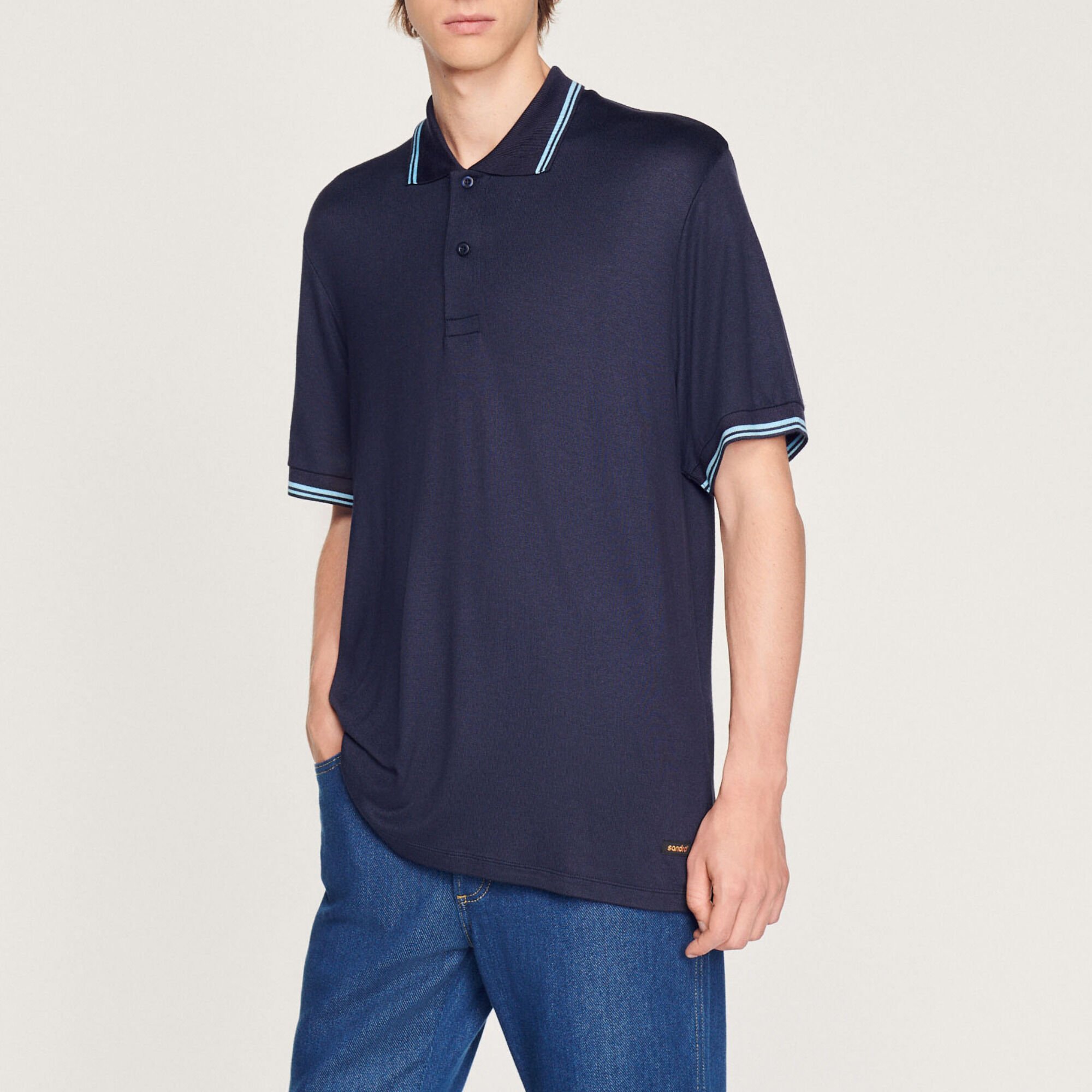 Poloshirt mit Einfassbändern