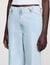 Weite Jeans aus verwaschenem Denim