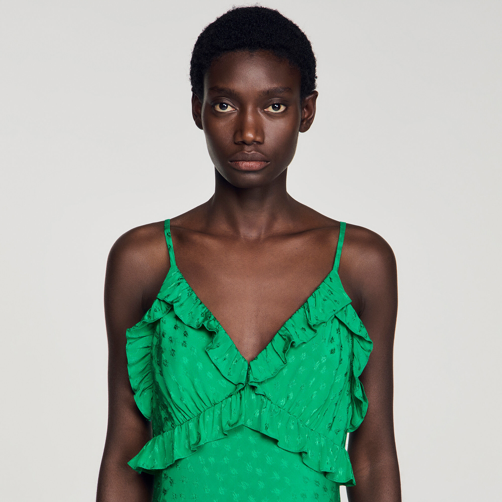 Langes Tr&auml;gerkleid