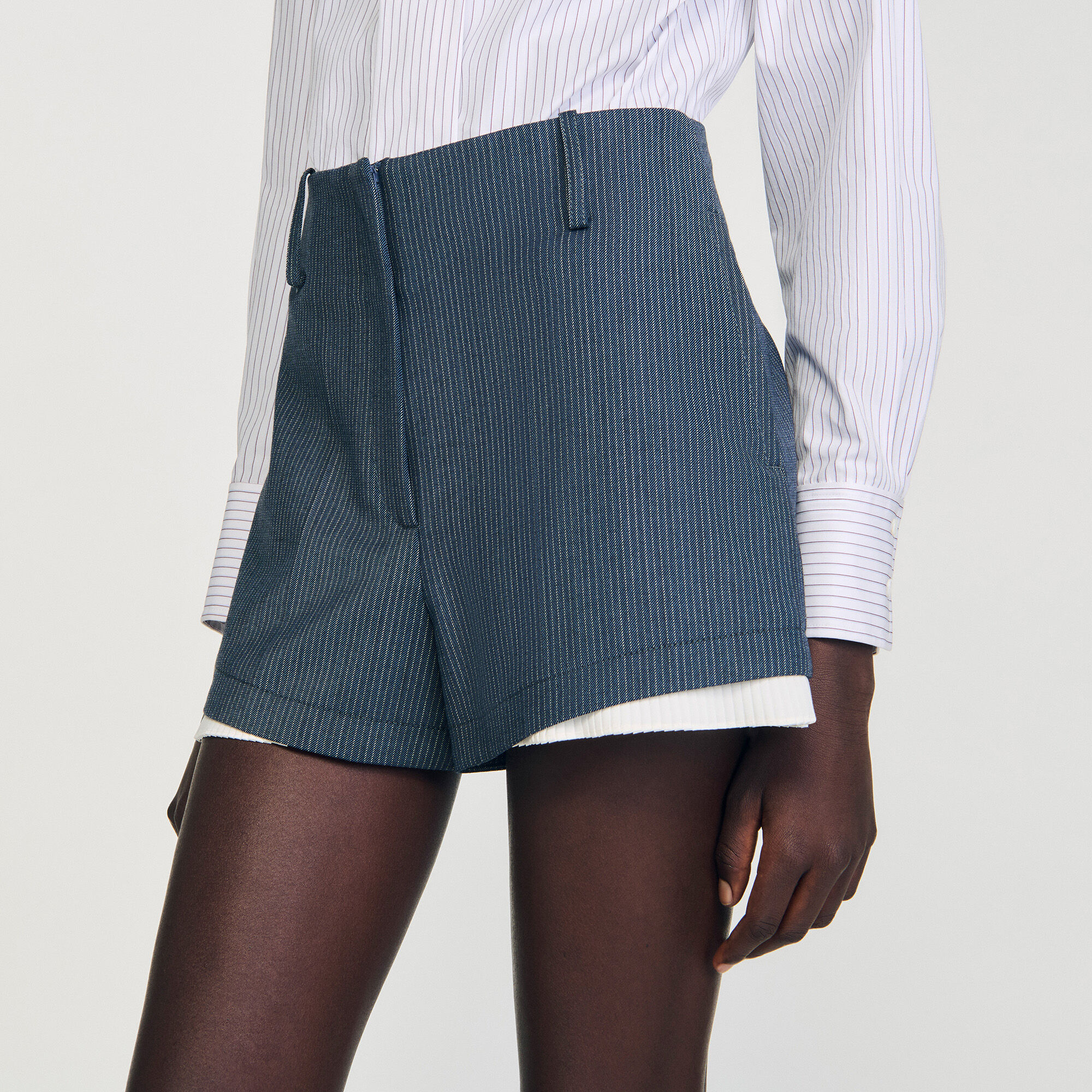 Gestreifte Shorts