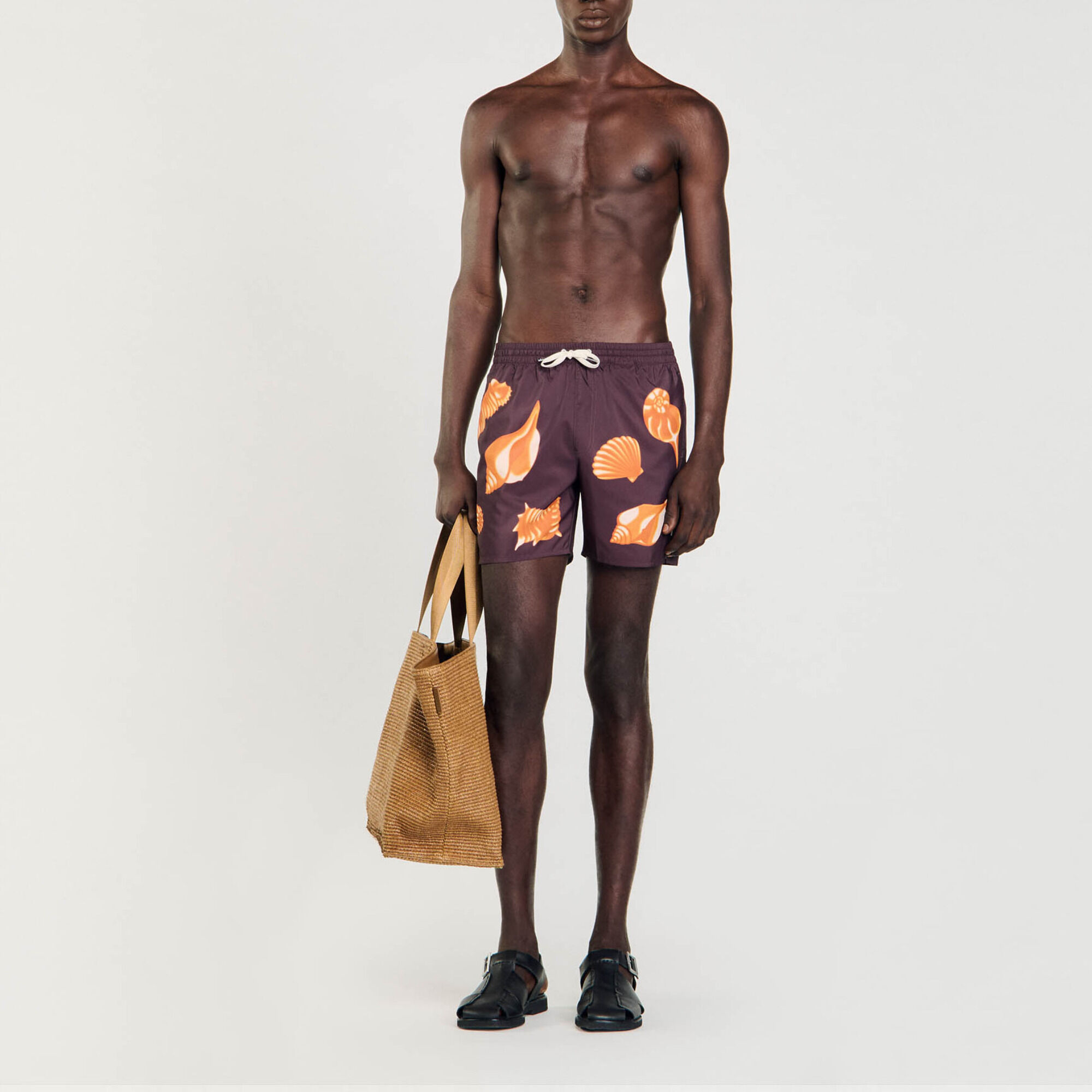 Badeshorts mit Muscheln