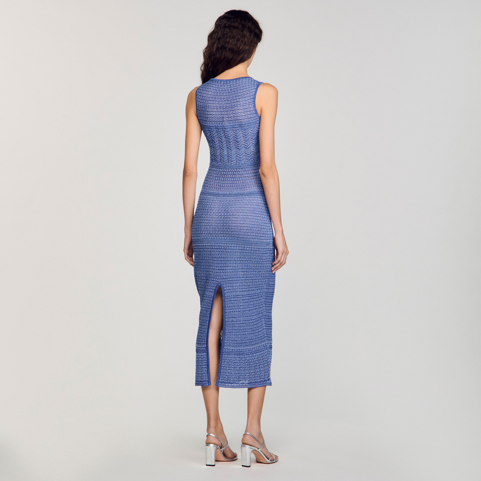 Midikleid aus Strickgewebe