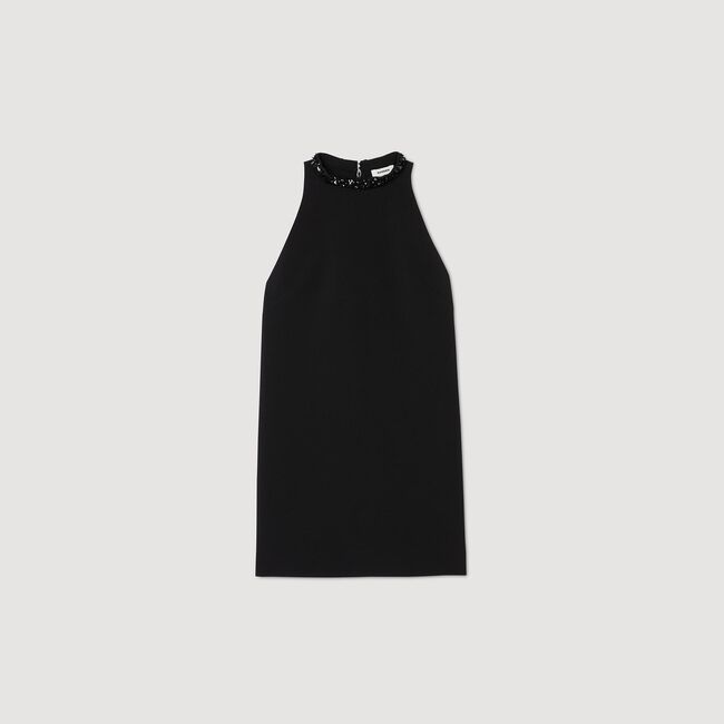 Kleid mit Schmuckkragen
