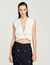 Kurzes Satin-Top