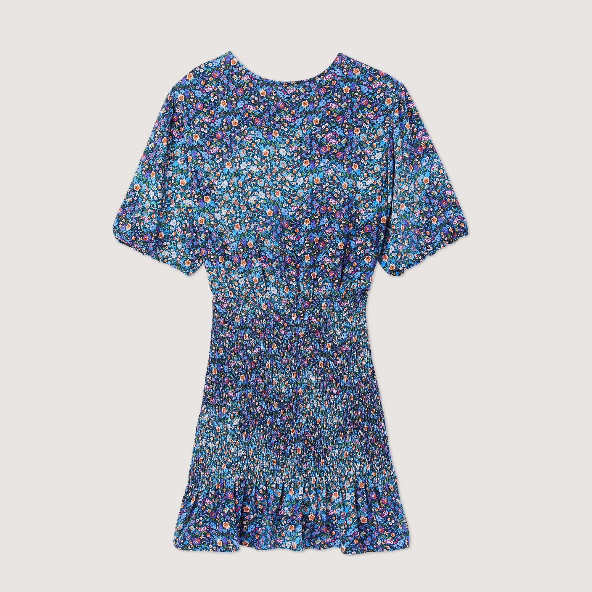 Kurzes Kleid mit Blumenprint
