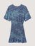 Kurzes Kleid mit Blumenprint