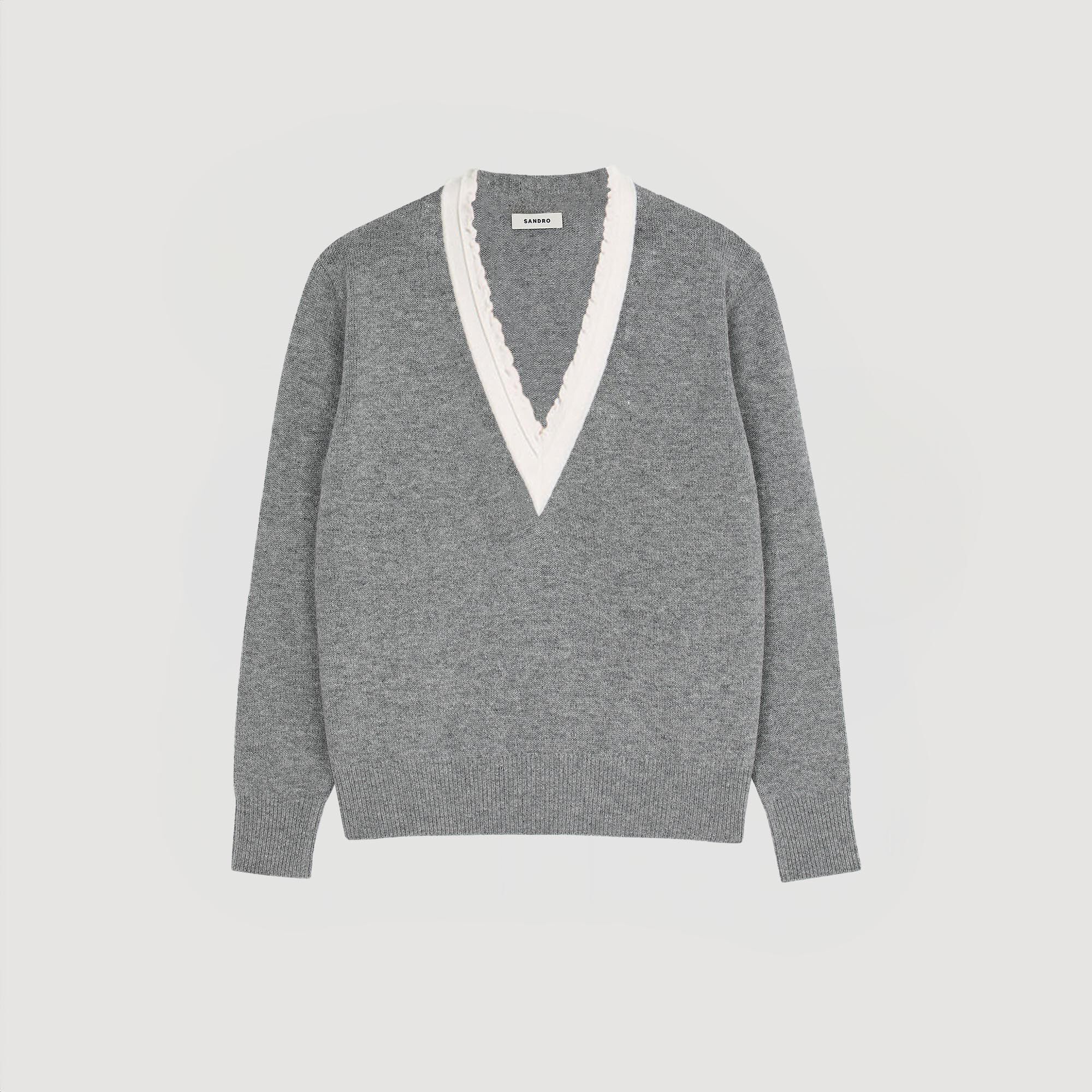 Pullover mit V-Ausschnitt