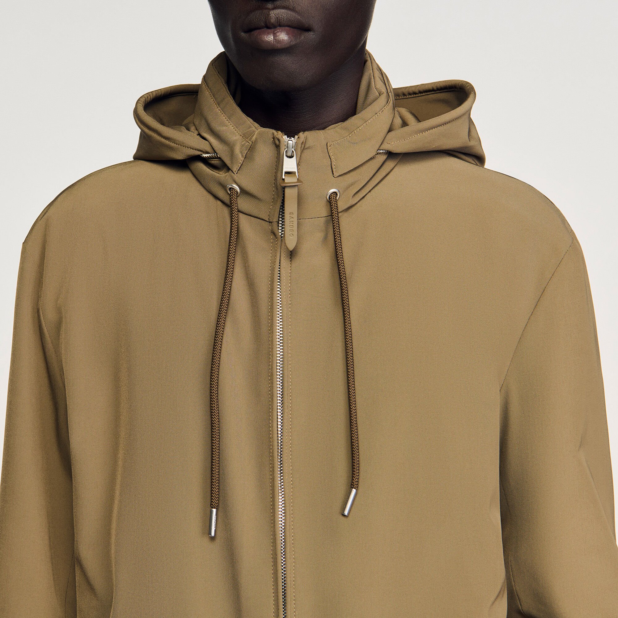 Reißverschluss-Blouson mit Kapuze