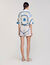 Shorts mit Spiralendruckmuster