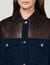 Blouson aus Denim und Leder
