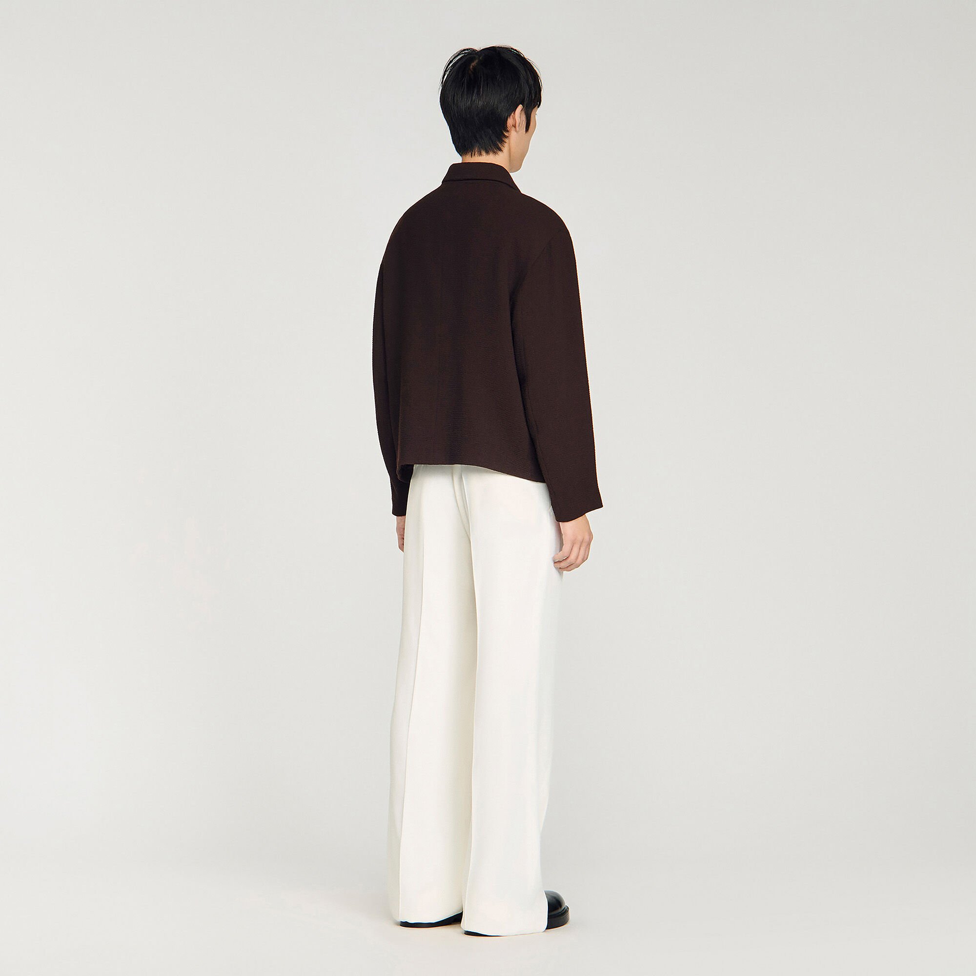 Gaufrierter Rei&szlig;verschluss-Blouson