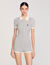 Mini-Overall aus gestreiftem Strick