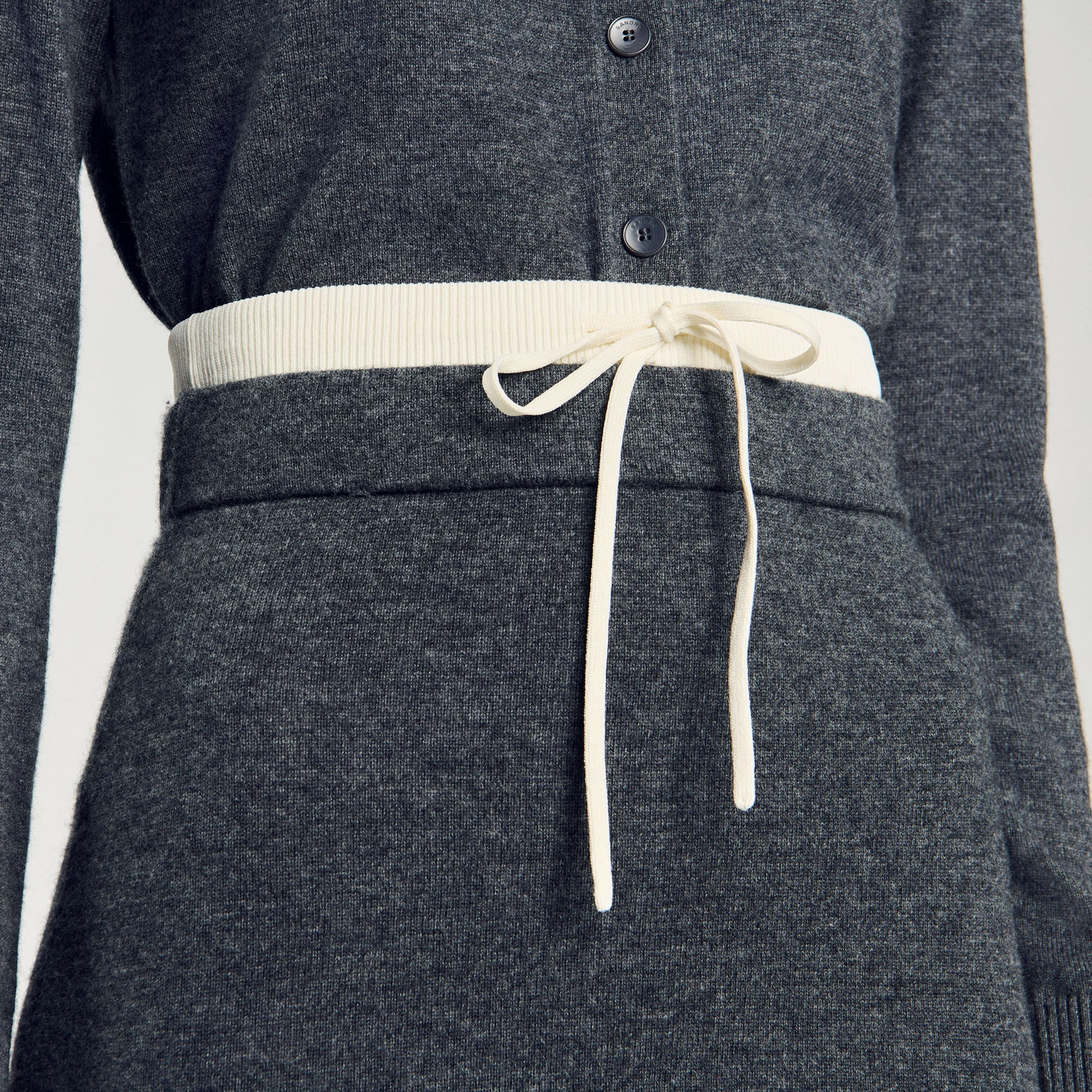 Langer Rock mit doppeltem Taillenbund - Damen | Sandro