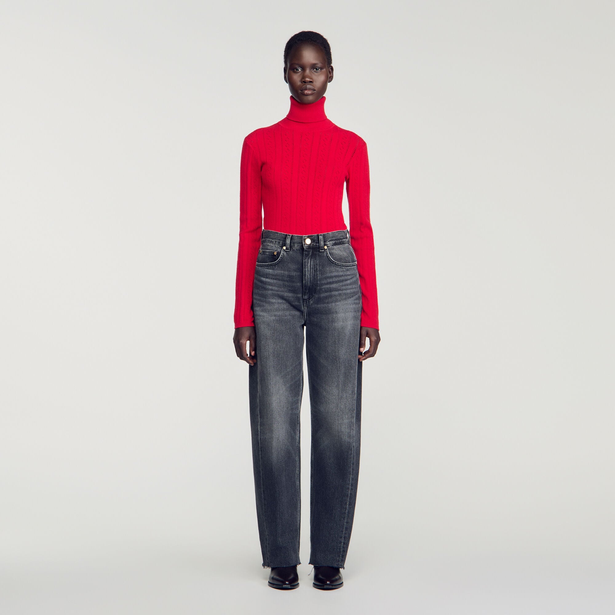 Verwaschene Barrel-Jeans - Damen | Sandro