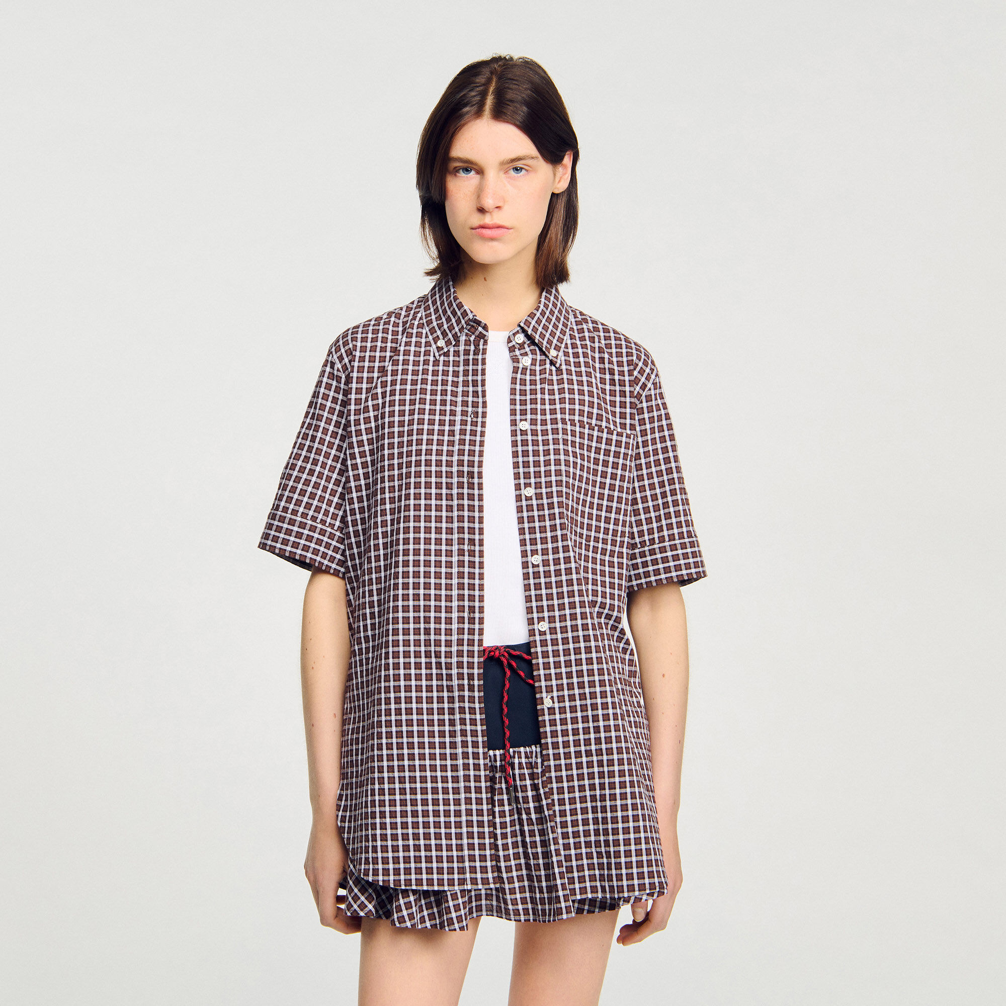 Kariertes Oversize-Hemd