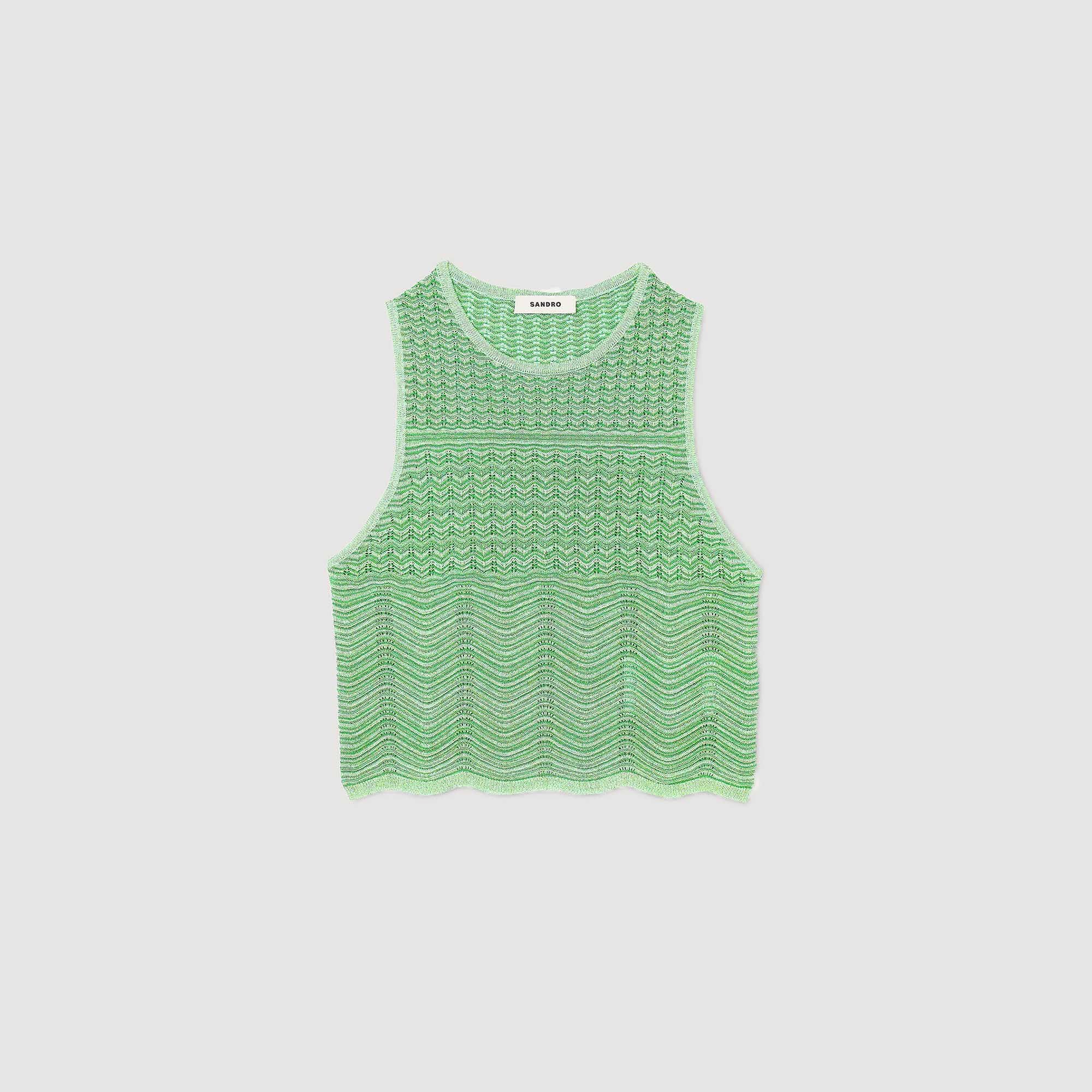 Top mit ausgefallenem Strickmuster