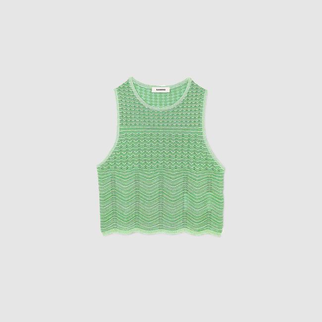 Top mit ausgefallenem Strickmuster