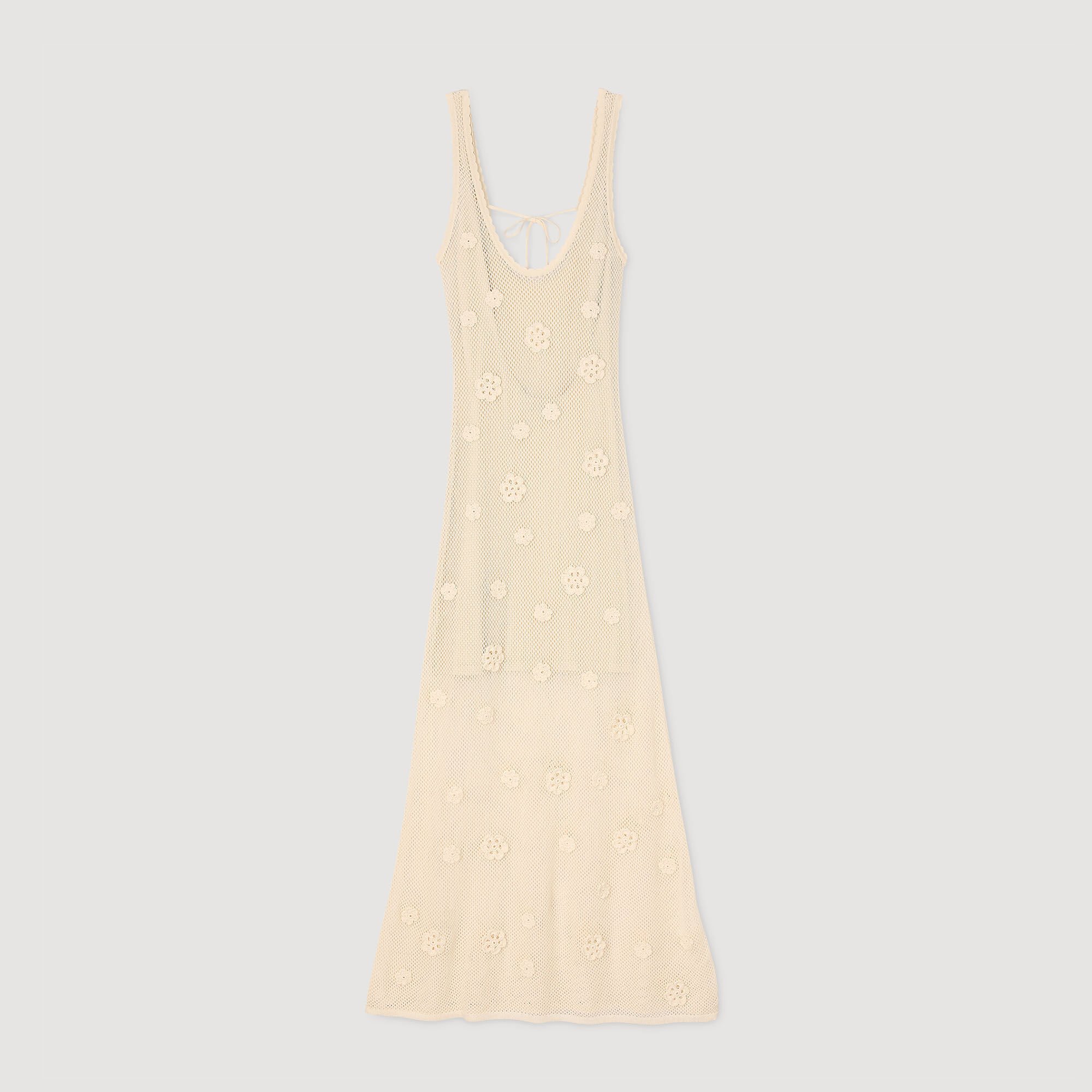 Langes Strickkleid