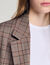 Taillierter Blazer mit Karomuster