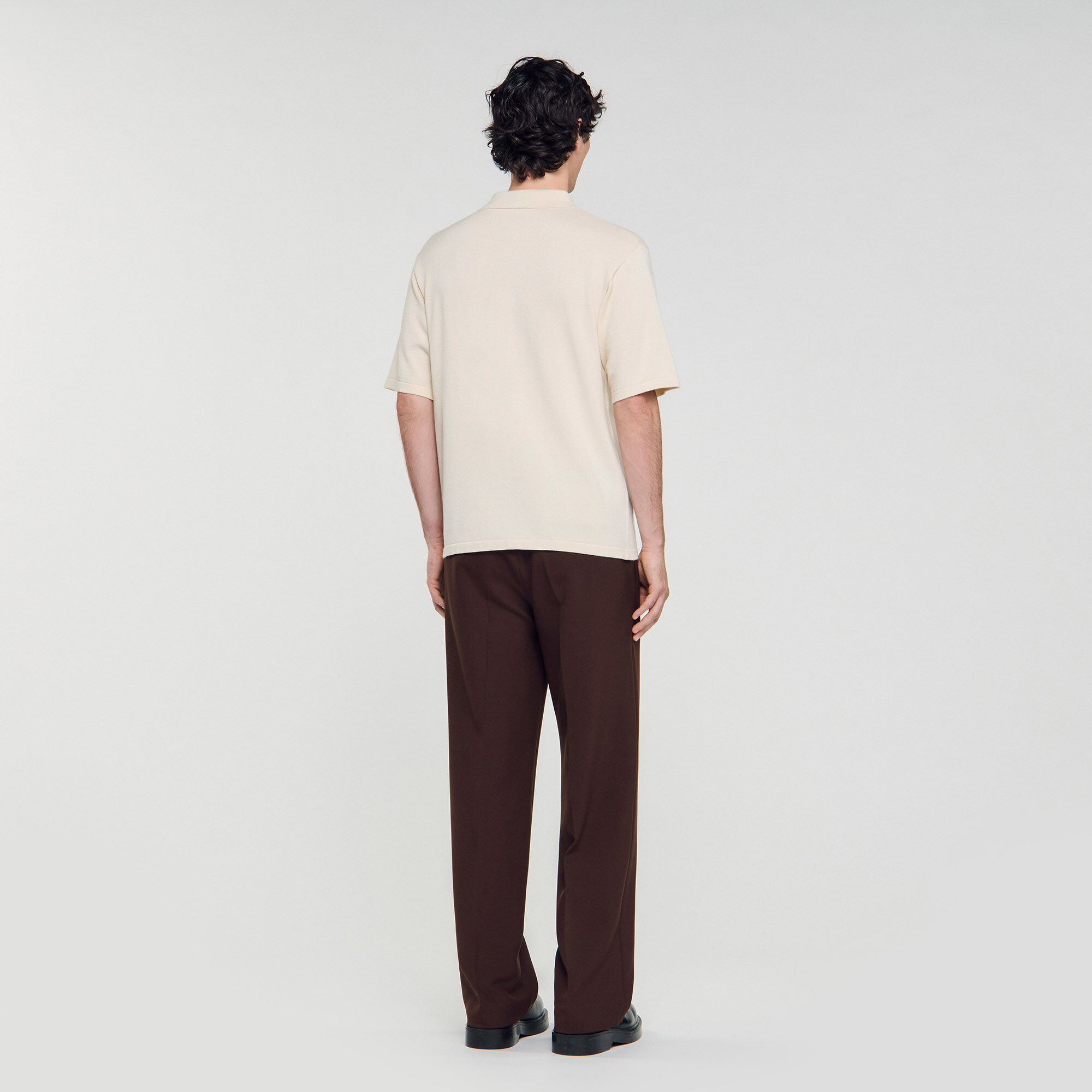 Poloshirt mit Kordelstickerei