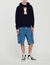 Kapuzensweatshirt mit Kaninchenprint
