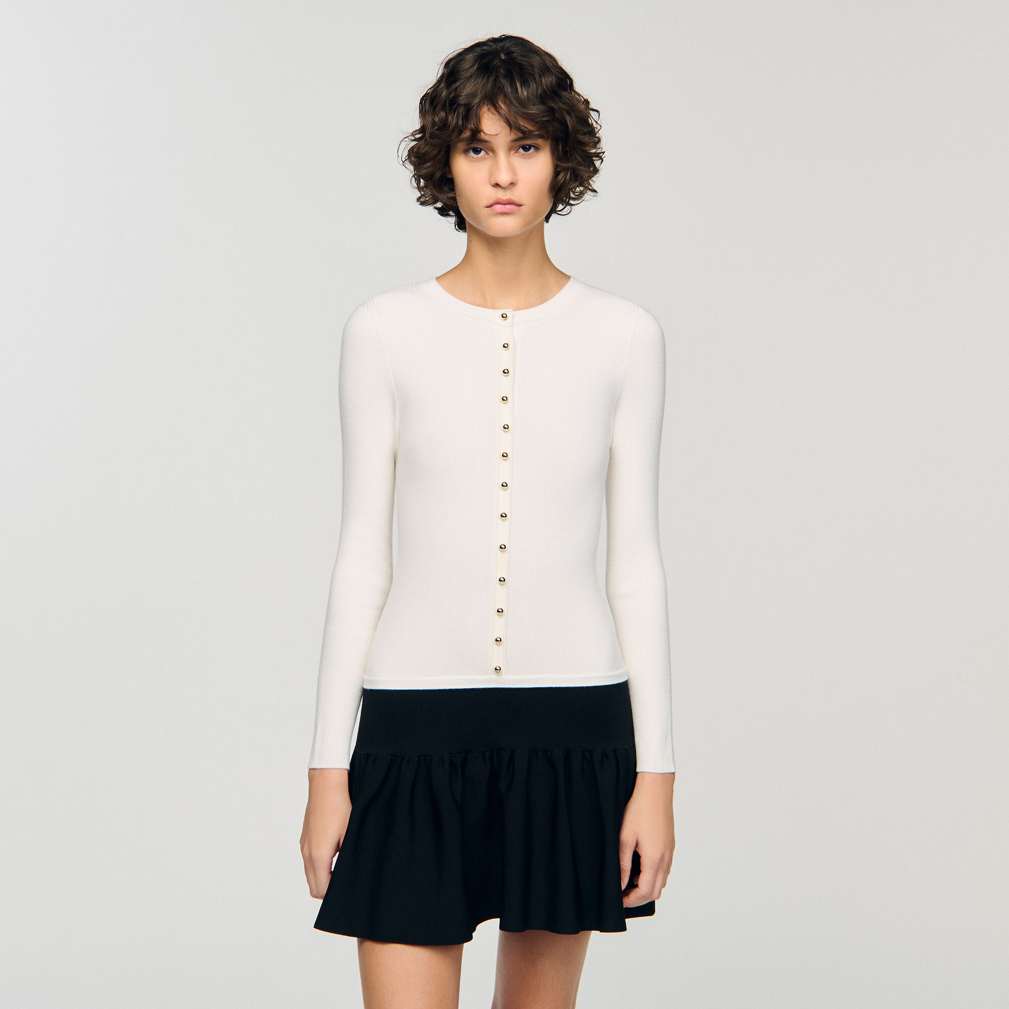 Kurzes zweifarbiges Kleid