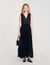 Langes Plisseekleid